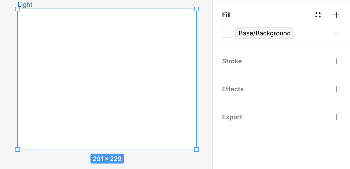 A container with a variable for the fill color