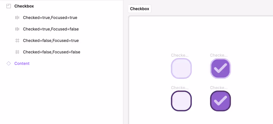 Checkbox states