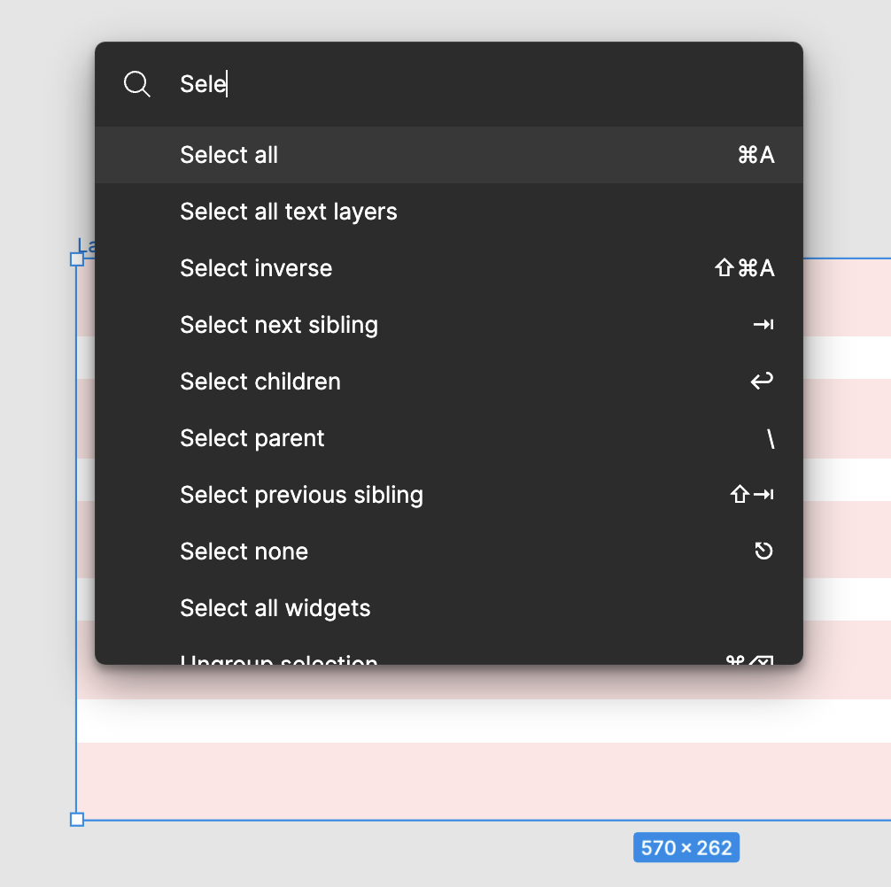 Figma's Command Palette