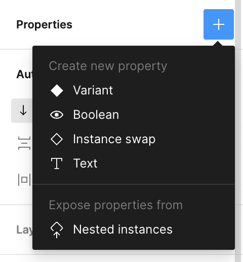 Expose properties from nested instances