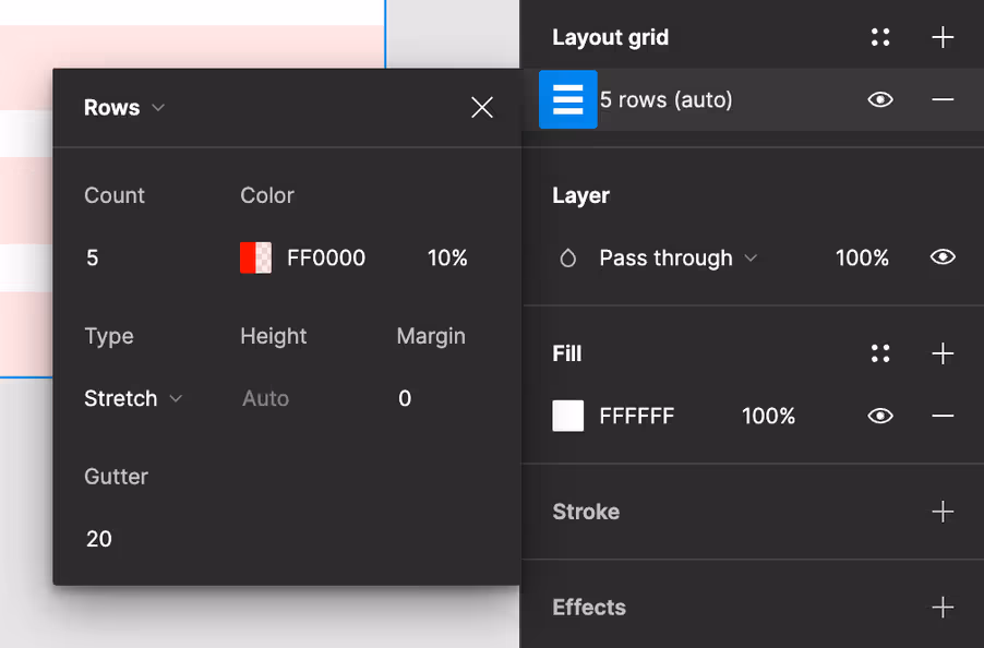 Rows in layout grids