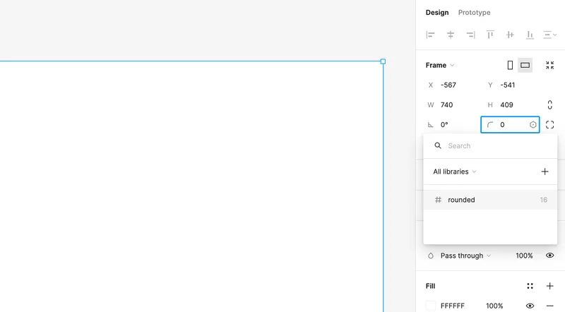 Using a Figma variable