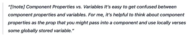 An Obsidian callout rendered a raw Markdown