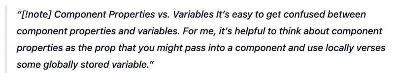 An Obsidian callout rendered a raw Markdown