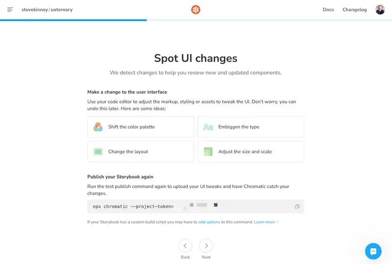Configuring a project in Chromatic