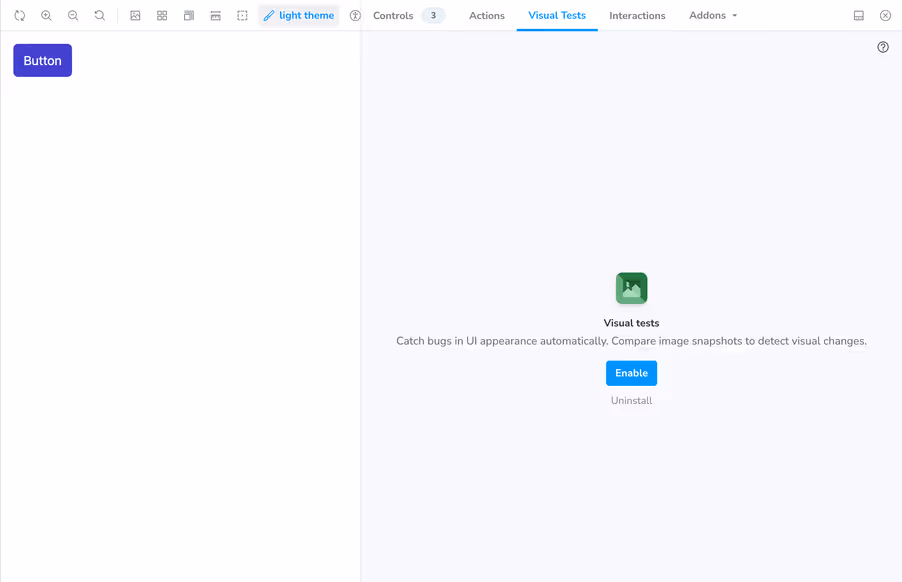 Enable visual tests in Storybook