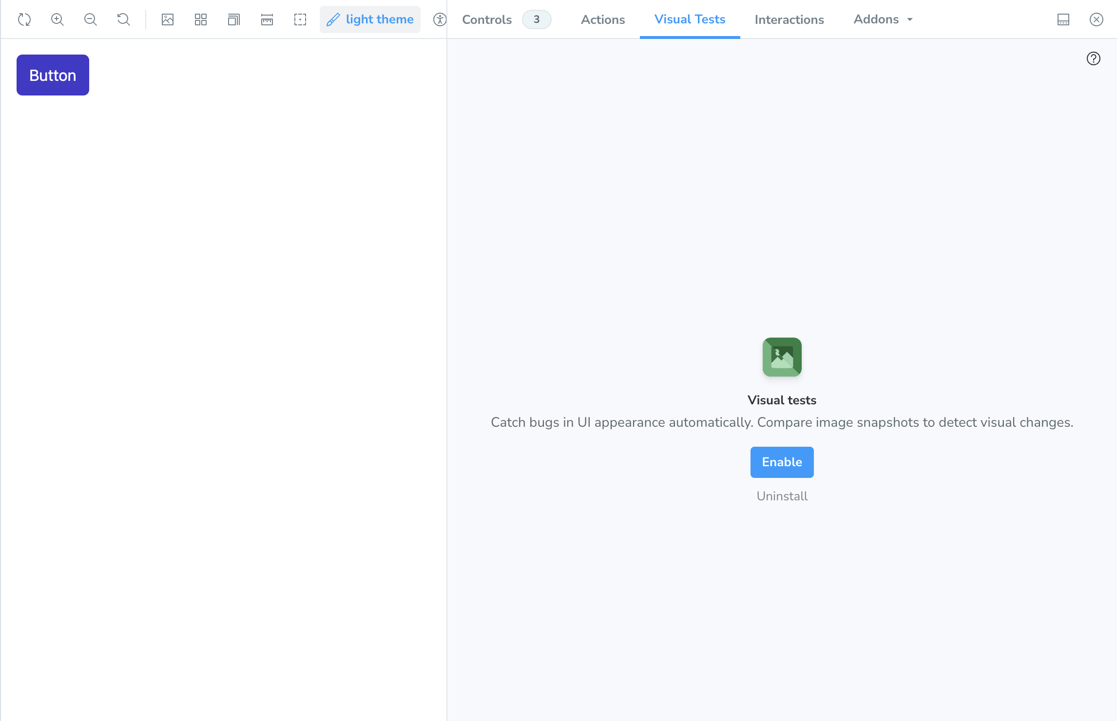 Enable visual tests in Storybook