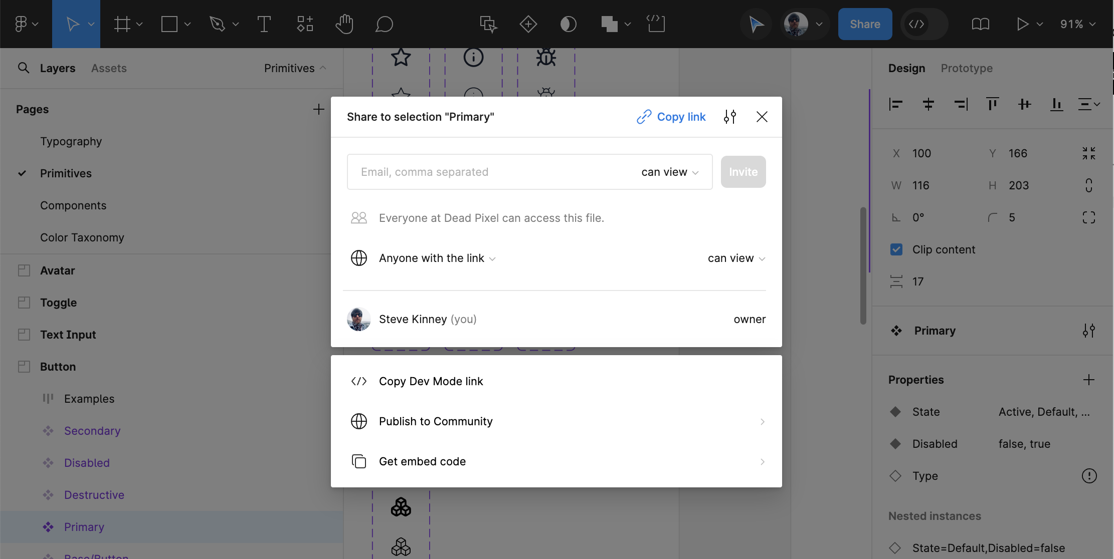 Sharing a Figma file