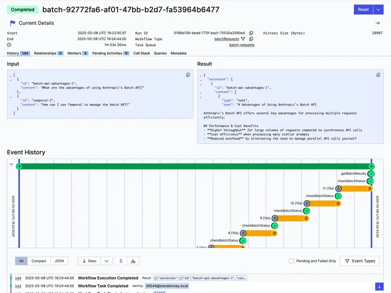 The Workflow in the UI