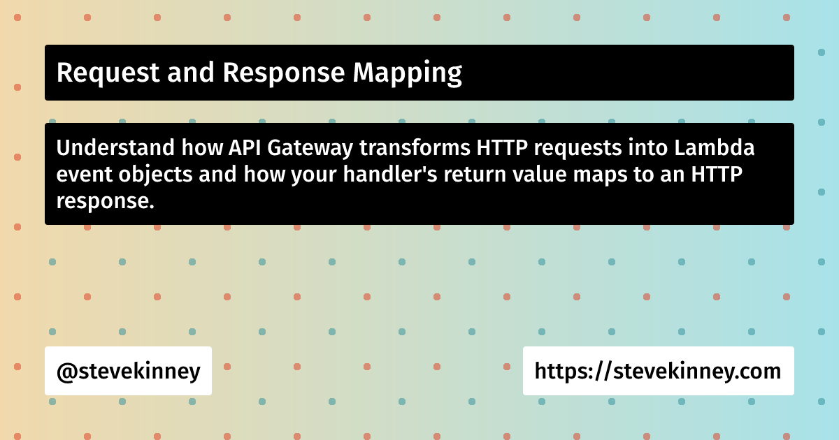 Request and Response Mapping | Deploying Web Applications on AWS ...