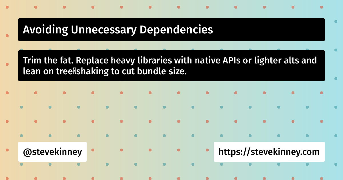 Avoiding Unnecessary Dependencies | React Performance | Steve Kinney